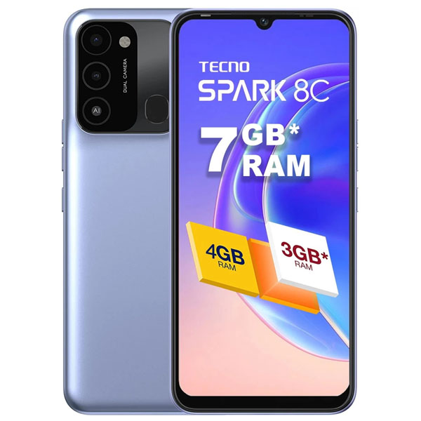 Tecno Spark 8C Tecno Spark 8C Iris Purple