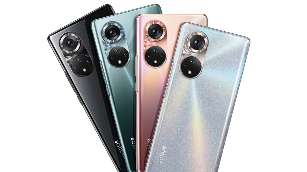 Honor 50 Frost Crystal, Amber Red, Emerald Green, Midnight Black