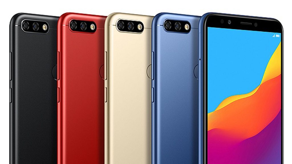 Honor 7C Black, Red, Gold, Blue