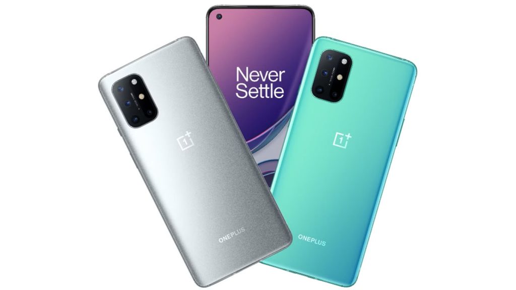 OnePlus 8T Aquamarine Green, Lunar Silver