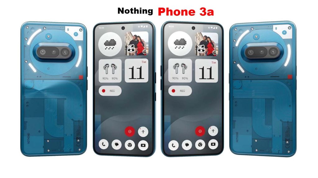 Nothing Phone 3a Black, White, Blue
