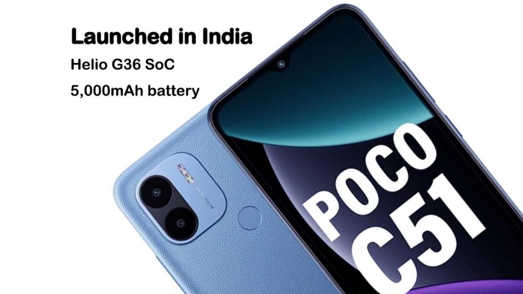 Xiaomi Poco C51 Xiaomi Poco C51 Power Black, Royal Blue