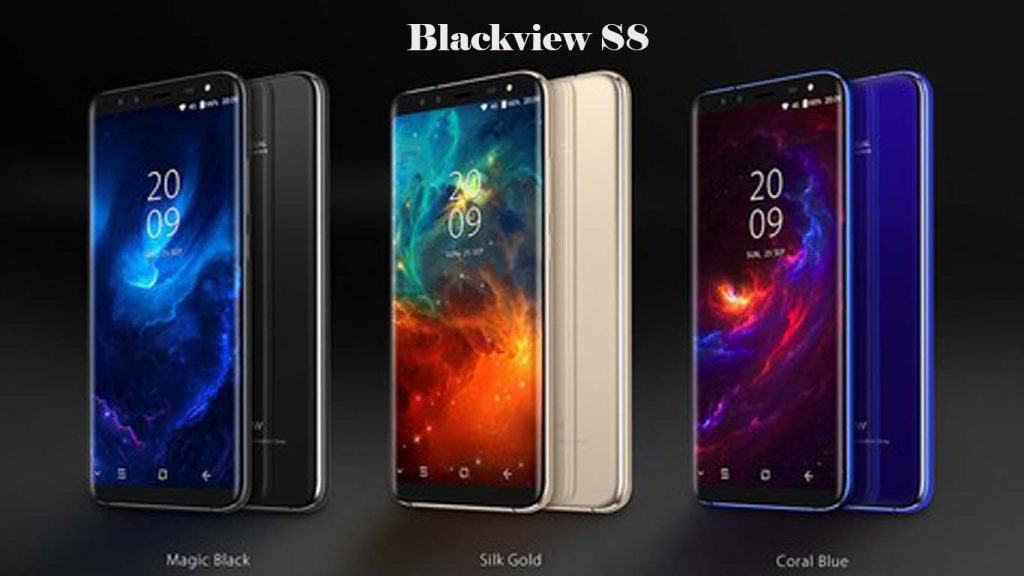 Blackview S8 Black, Gold, Blue