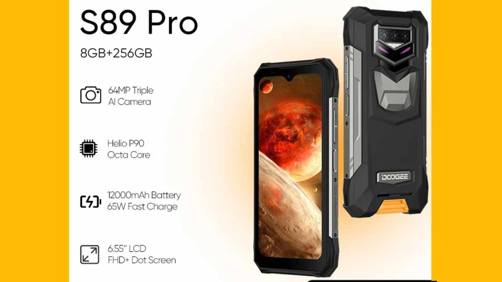 Doogee S89 Pro Black, Orange