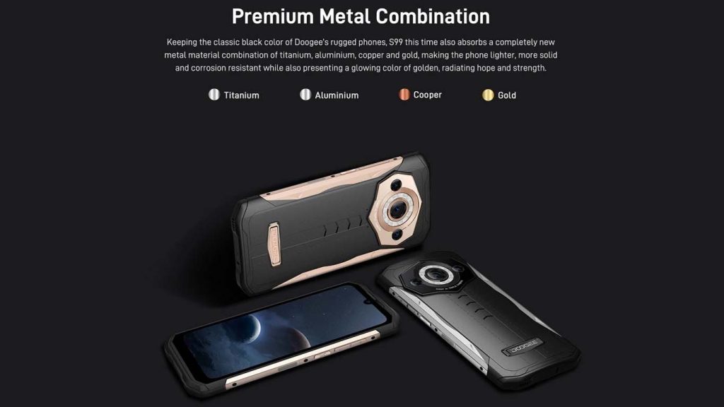 Doogee S99 Gold Black
