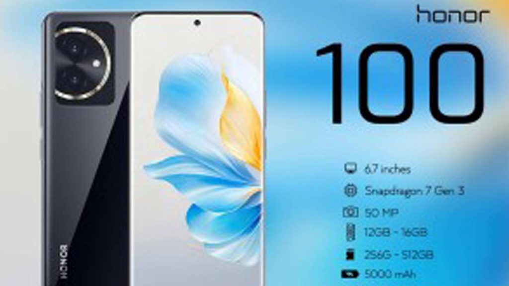 Honor 100 Black, Silver, Blue, Violet
