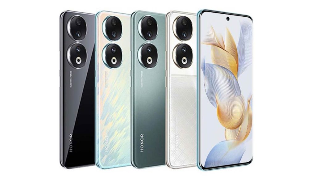 Honor 90 Midnight Black, Emerald Green, Diamond Silver, Peacock Blue