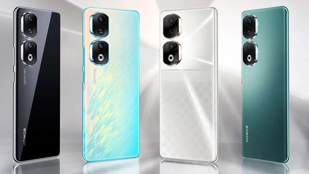 Honor 90 Pro Midnight Black, Emerald Green, Diamond Silver, Peacock Blue