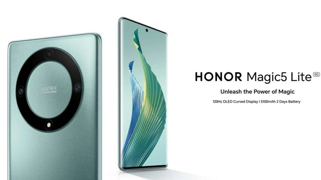 Honor Magic5 Lite Midnight Black, Emerald Green, Titanium Silver