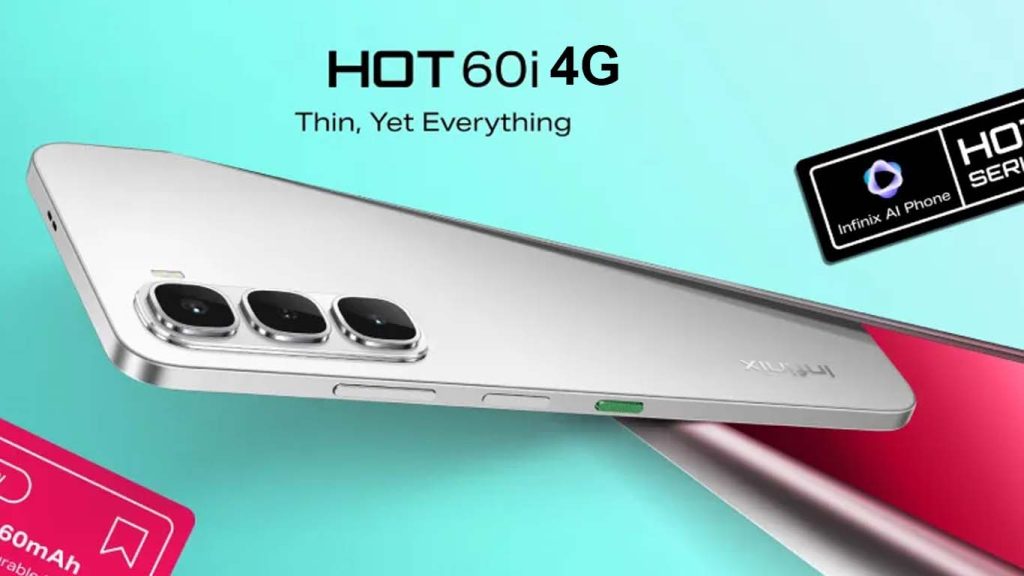 Infinix Hot 60i 4G Infinix Hot 60i 4G Sleek Black, Titanium Silver, Shadow Blue, Neon Red, Meadow Green, Soul Eye Purple