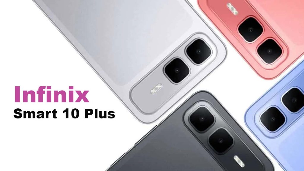 Infinix Smart 10 Plus Sleek Black, Titanium Silver, Iris Blue, Ruby Red