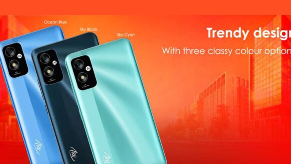 Itel A23S Sky Cyan, Sky Black, Ocean Blue