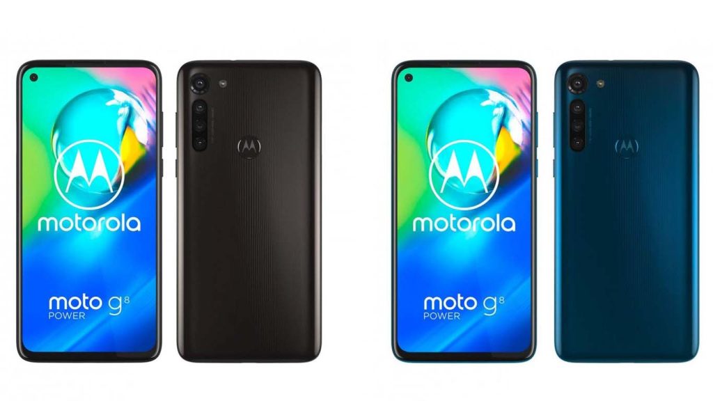 Motorola Moto G8 Power Smoke Black, Capri Blue