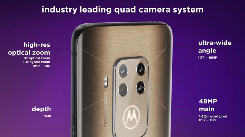 Motorola One Zoom Electric Gray, Cosmic Purple, Brushed Bronze