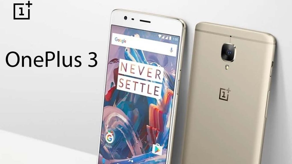 OnePlus 3 Graphite, soft gold