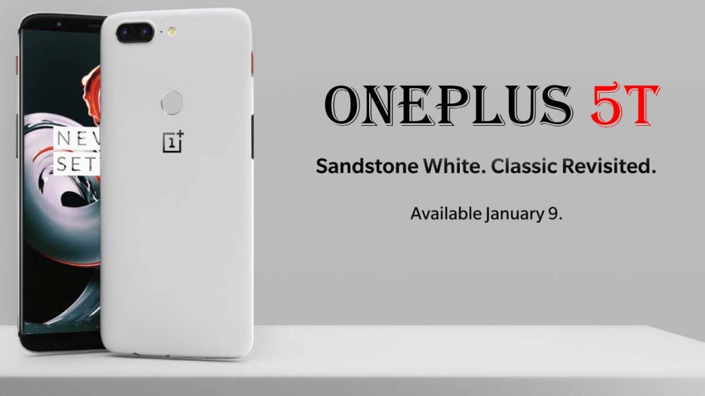 OnePlus 5T Midnight Black, Lava Red, Sandstone White