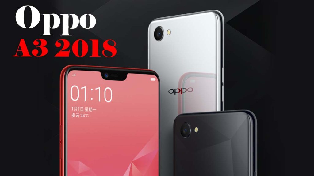 Oppo A3 2018 Knight Black, Soybean Meal, Stardust Silver, Garnet Red