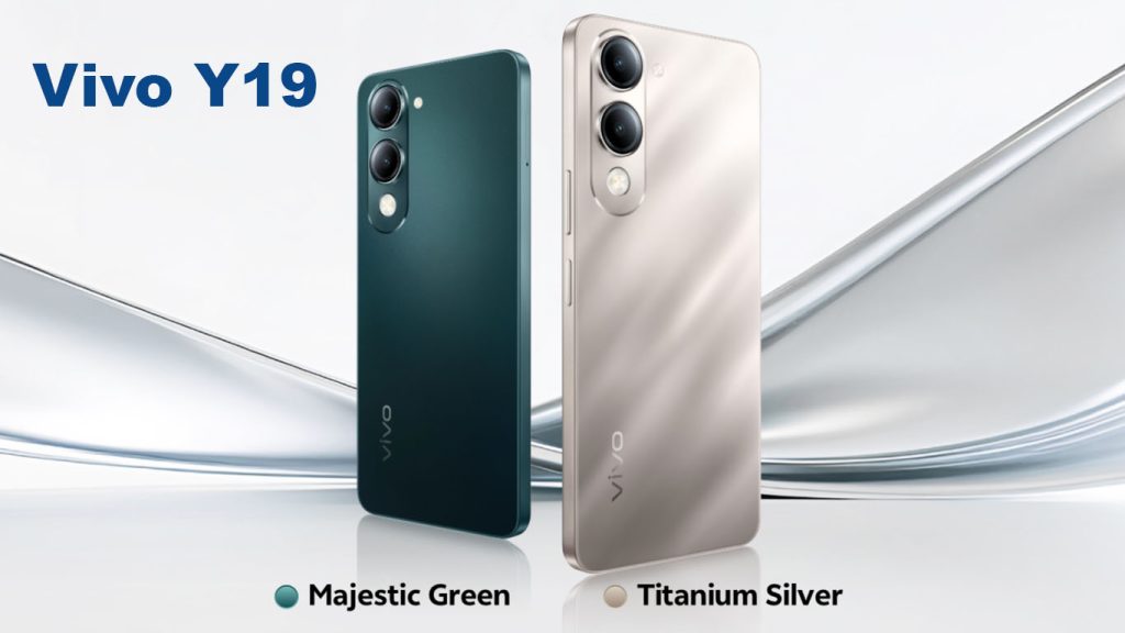Vivo Y19 Vivo Y19 Titanium Silver, Majestic Green