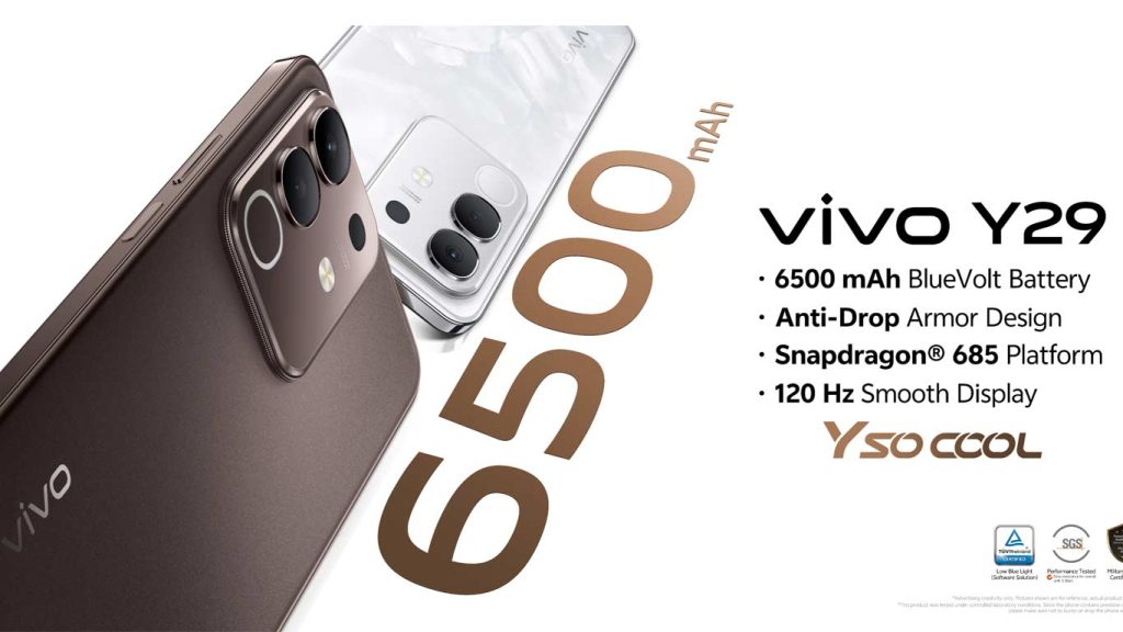 Vivo Y29 4G Noble Brown, Elegant White