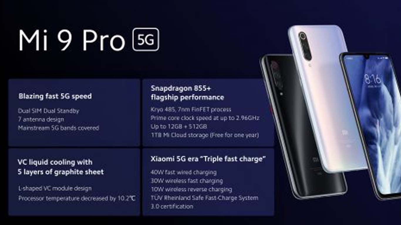 Xiaomi Mi 9 Pro 5G Dream White, Titanium Black
