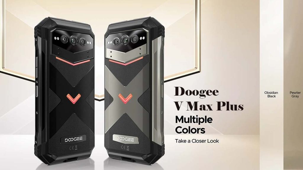 Doogee V Max Plus Obsidian Black, Pewter Gray