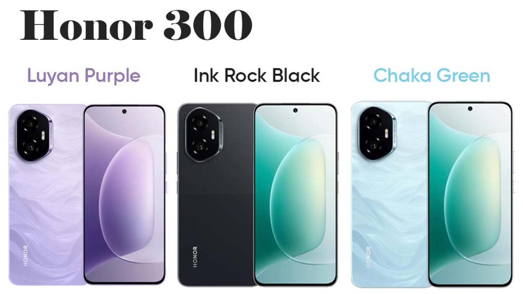 Honor 300 Black, White, Green, Purple, Gray