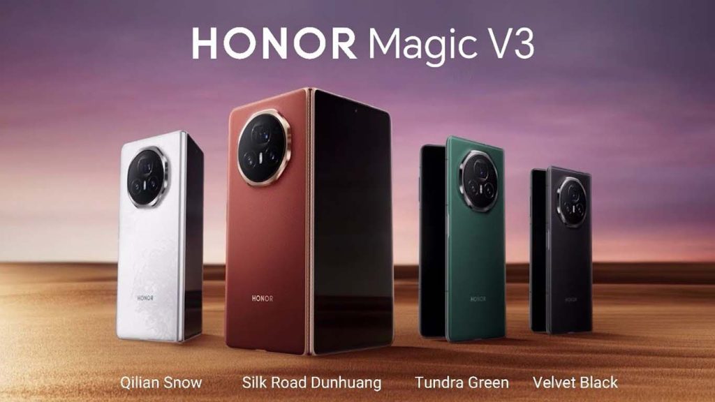 Honor Magic V3 Velvet Black, Snow, Tundra Green, Red
