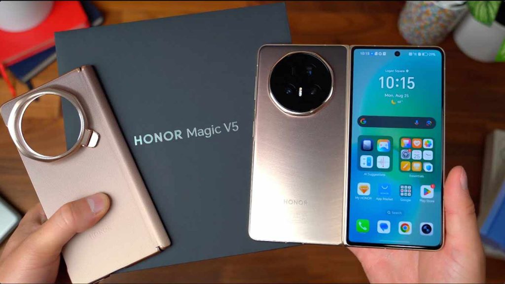 Honor Magic V5 Black, Ivory White, Dawn Gold, Reddish Brown