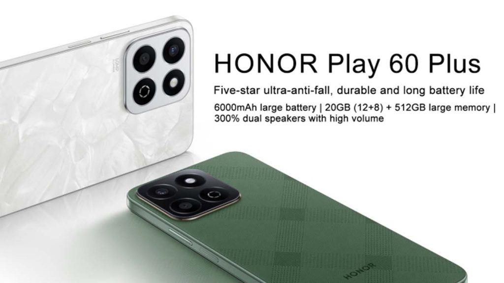 Honor Play 60 Plus Green, Black, White