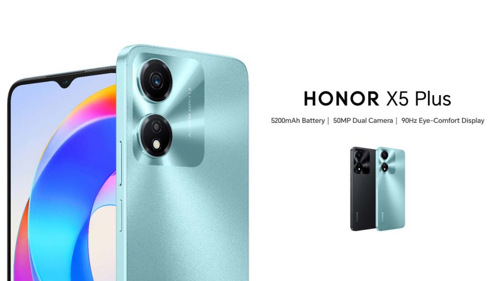Honor X5 Plus Cyan Lake, Midnight Black