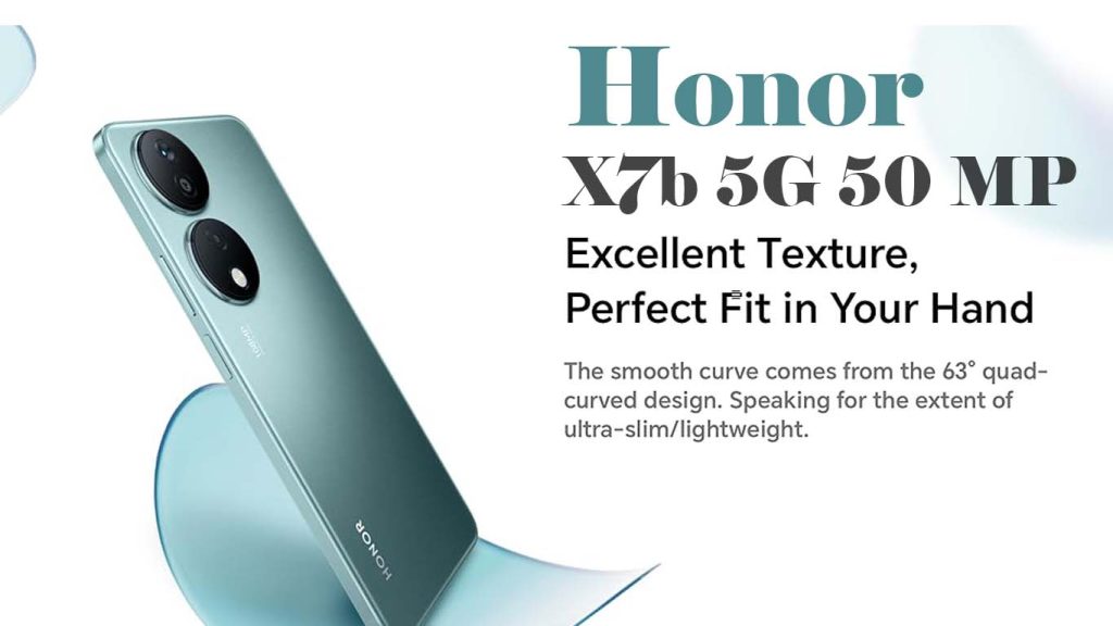 Honor X7b 5G 50 MP Crystal Silver, Emerald Green, Midnight Black