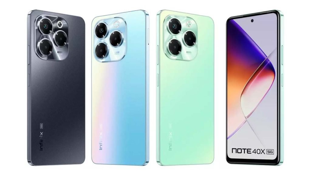 Infinix Note 40X 5G Palm Blue, Lime Green, Starlit Black
