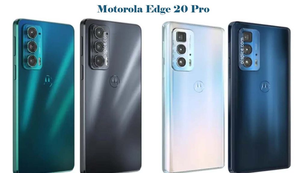 Motorola Edge 20 Pro Midnight Blue, Blue Vegan Leather, Iridescent Cloud