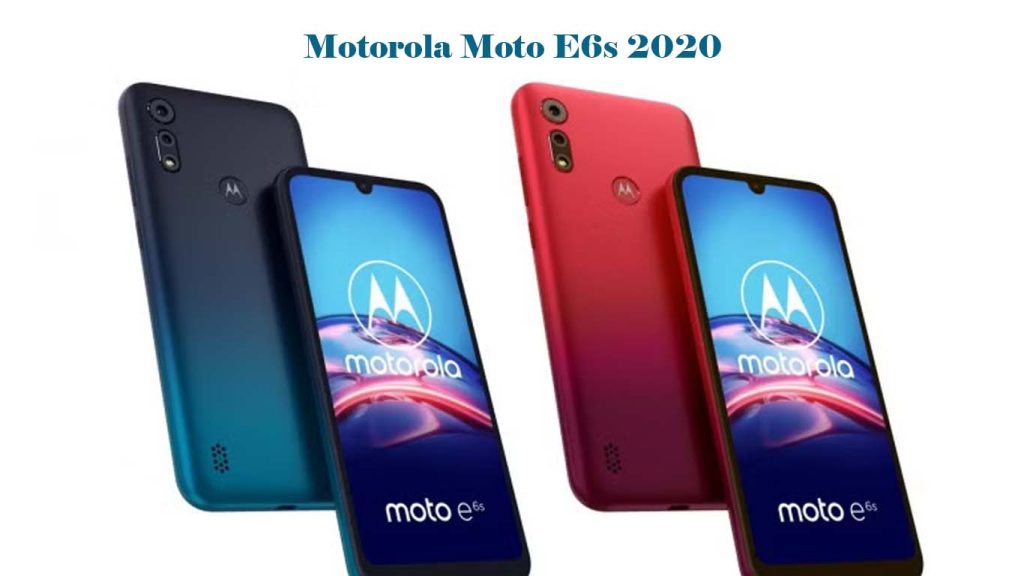 Motorola Moto E6s 2020 Peacock Blue, Sunrise Red