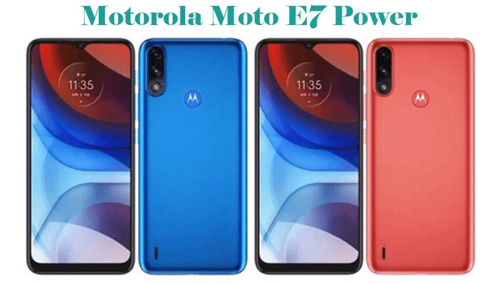 Motorola Moto E7 Power Tahiti Blue, Coral Red