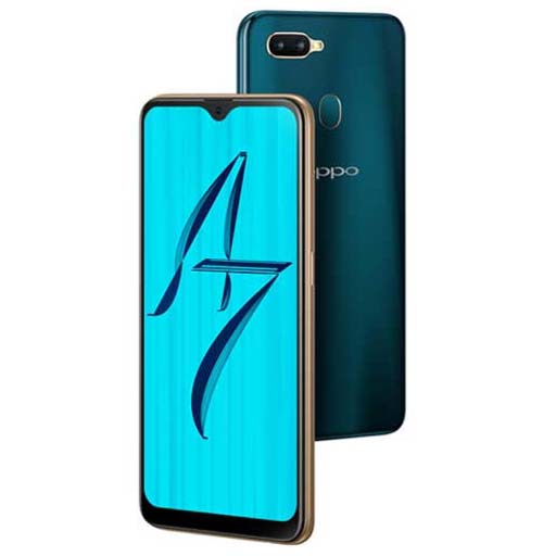 Oppo A7 Glaze Blue