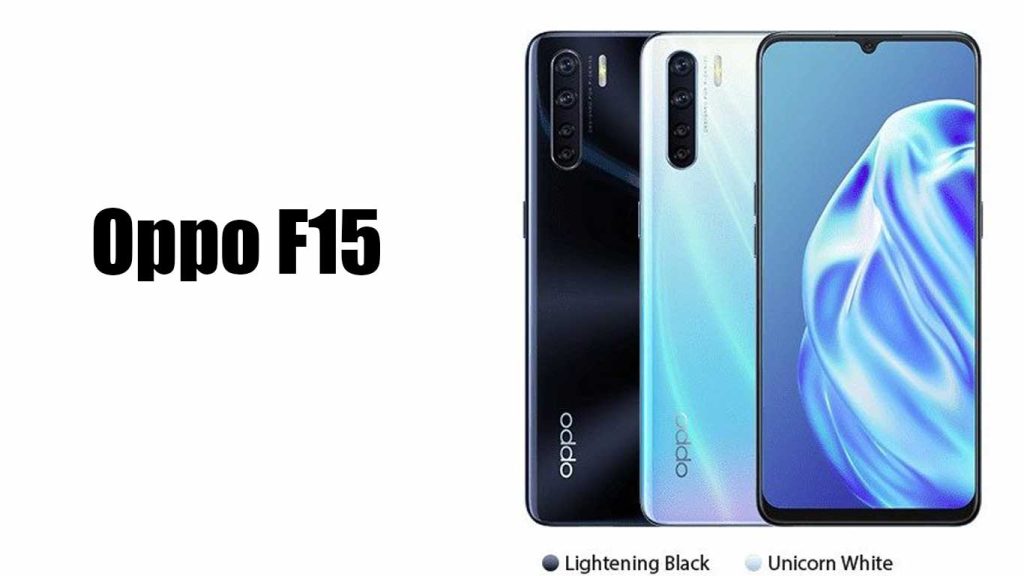 Oppo F15 Lightening Black, Unicorn White