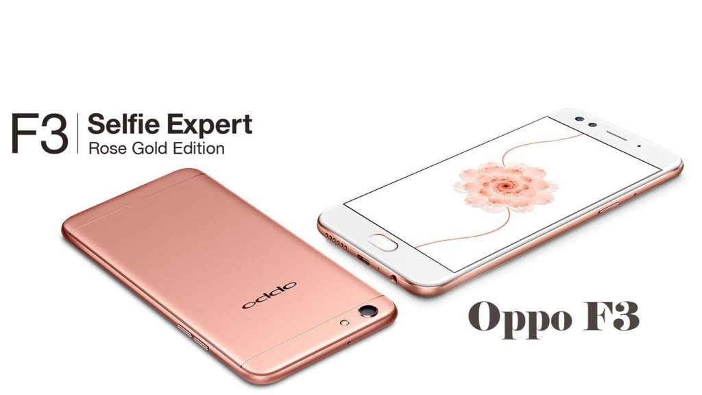 Oppo F3 Gold, Rose Gold