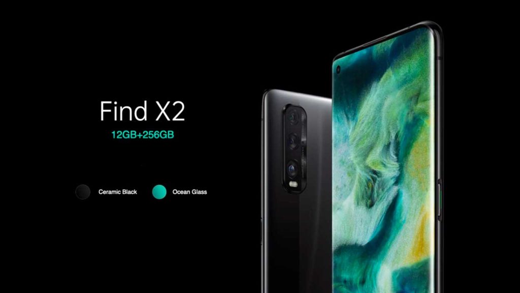 Oppo Find X2 Black (Ceramic), Ocean (Glass)