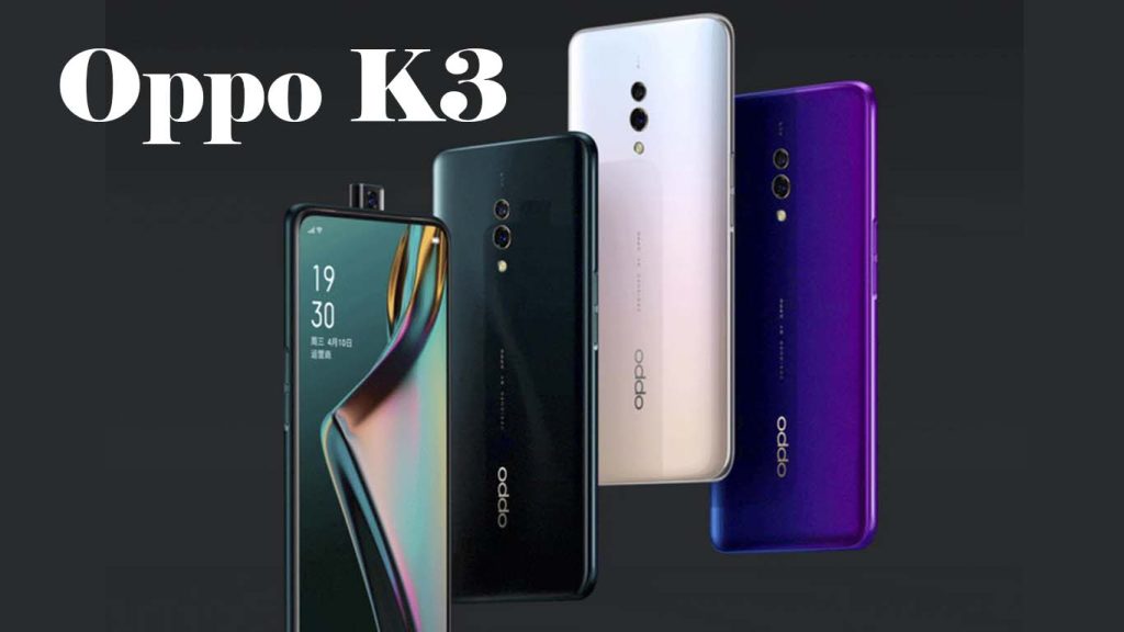 Oppo K3 Black, Nebula Purple, Morning White