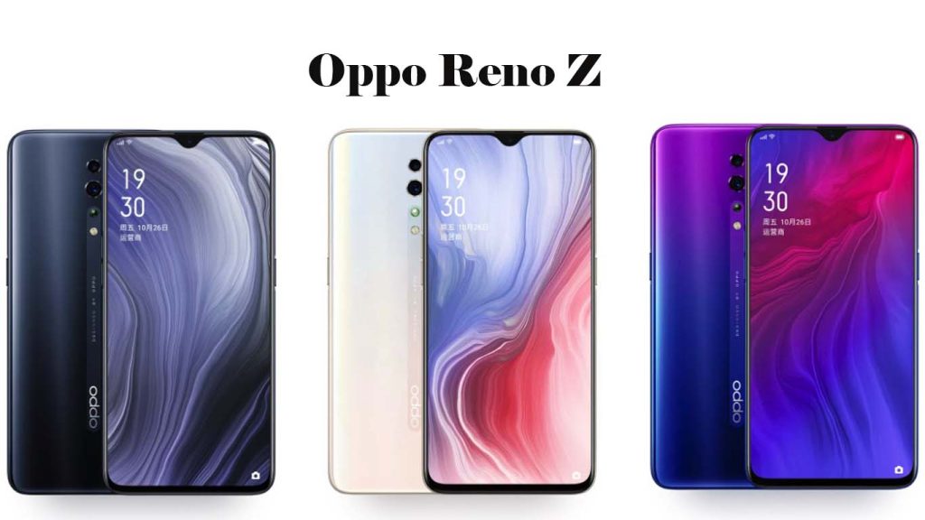 Oppo Reno Z Star Purple, Extreme Night Black, Coral Orange, Bead White