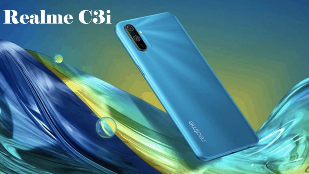 Realme C3i Frozen Blue, Blazing Red
