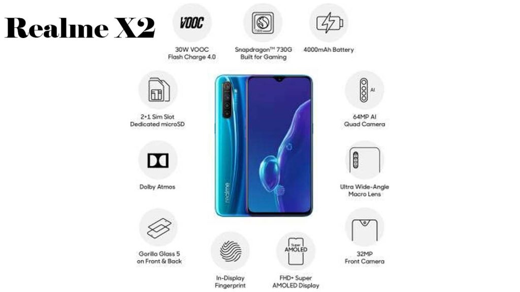 Realme X2 Pearl White, Pearl Blue
