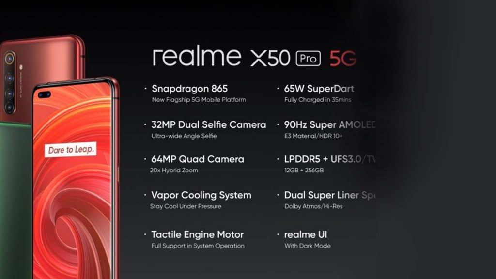Realme X50 Pro 5G Moss Green, Rust Red