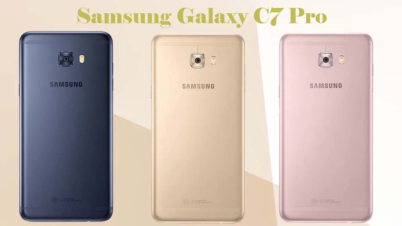 Samsung Galaxy C7 Pro Gold, Pink Gold, Dark Blue