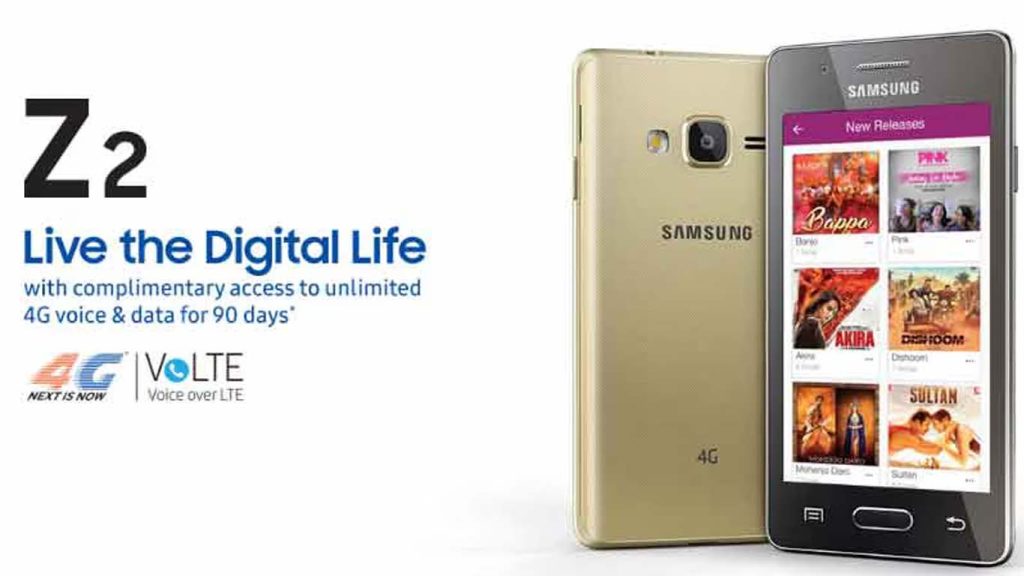 Samsung Z2 Gold, Black, Red