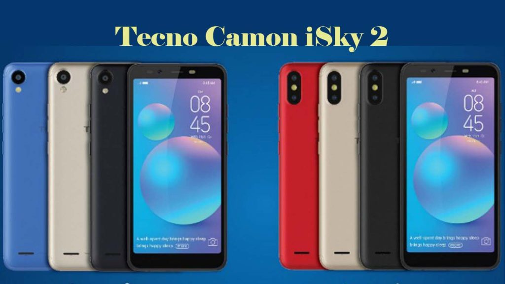 Tecno Camon iSky 2 Midnight Black，Champagne Gold, Bordeaux Red
