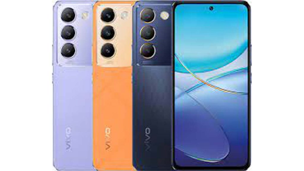Vivo V30 Lite (ME) Leather Purple, Leather Orange, Crystal Black