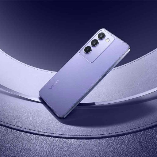 Vivo V40 SE Crystal Black, Leather Purple