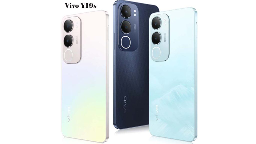 Vivo Y19s Pearl Silver, Diamond Black, Glacier Blue
